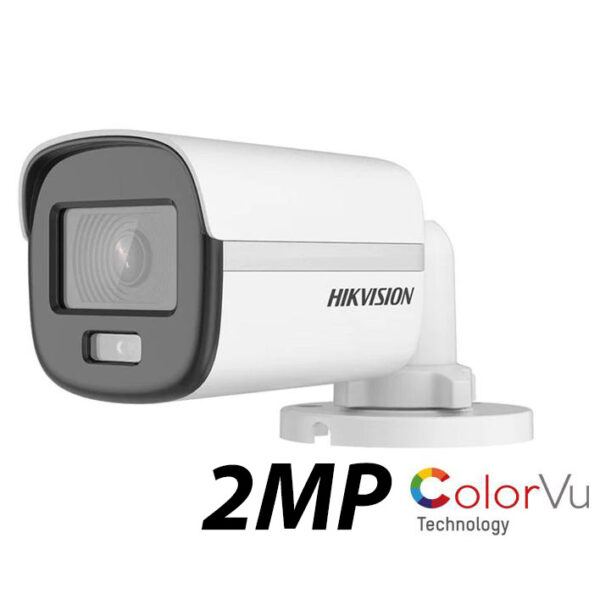 CAMARA DE SEGURIDAD HIKVISION DS-2CE10DF0T-LPFS_COLORVU SMART HYBRID LIGHT IR 20M 2.8MM C/AUDIO