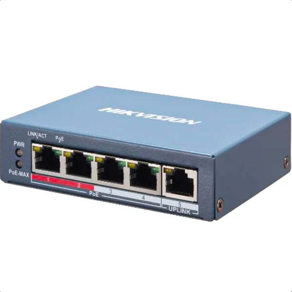 SWITCH POE HIKVISION DS-3E1105P-EI/M_ADMINISTRABLE - GIGABITE - BAJO CONSUMO