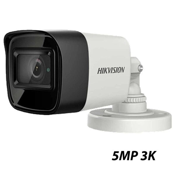 CAMARA DE SEGURIDAD HIKVISION 2CE16H0T-ITPFS_TUBO 5MP EXTERIOR IR 25M 2.8MM CON AUDIO