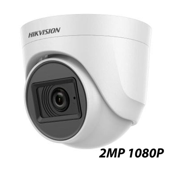 CAMARA DE SEGURIDAD HIKVISION 2CE76D0T-ITPFS_DOMO 2MP SMART HYBRID LIGHT IR 20M 2.8MM C/AUDIO